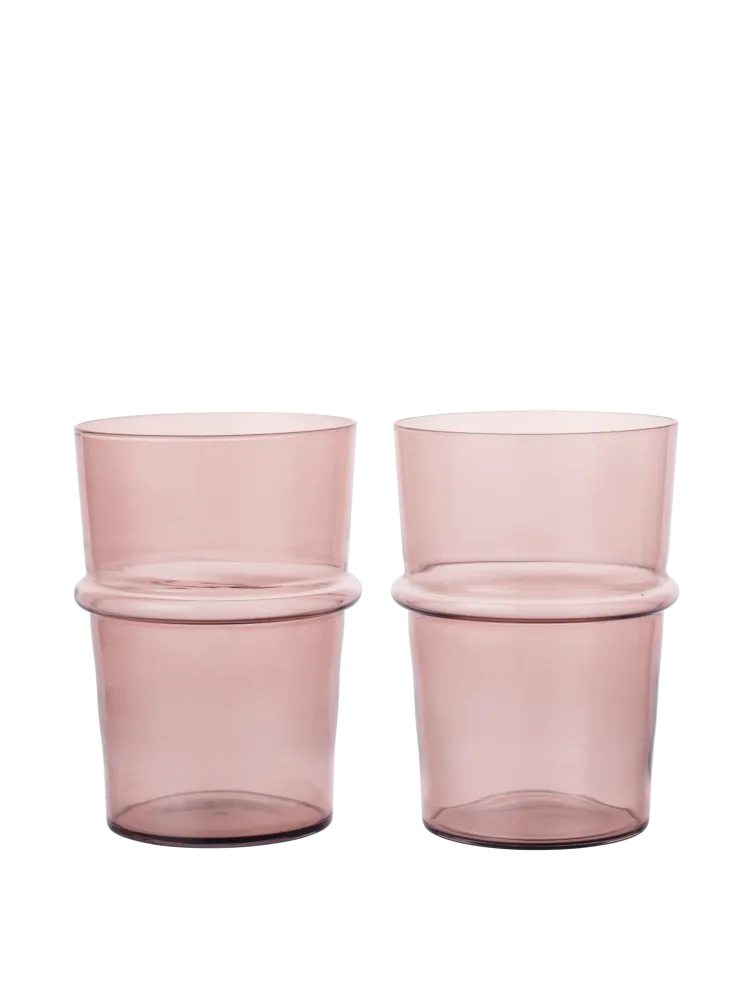 Boya Tall Glasses - Set 2 - Mauve Ferm Living - SE
