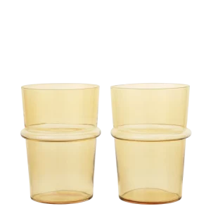Boya Tall Glasses - Set 2 - Yellow Ferm Living - SE