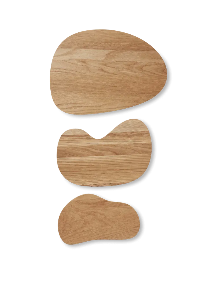 Cairn Cutting Boards - Set 3 - Oak Ferm Living - SE