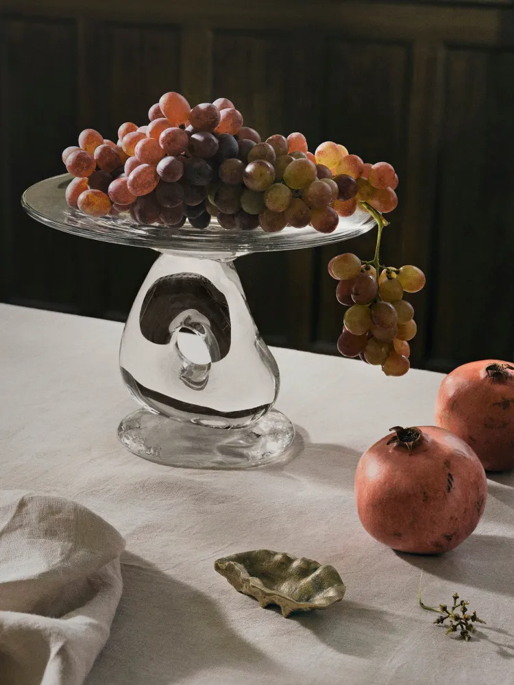 Damo Glass Centrepiece - Large - Clear Ferm Living - SE