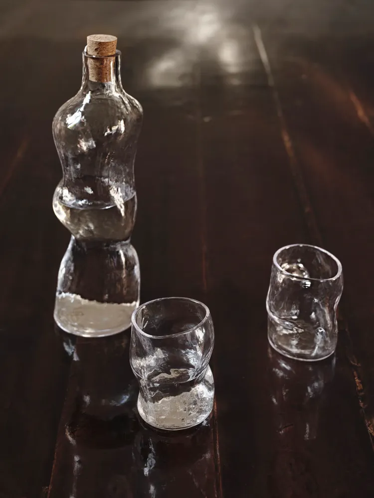 Dimple Bottle - Clear Ferm Living - SE