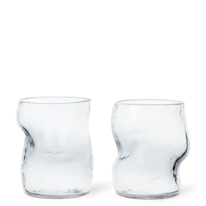 Dimple Glasses - Set 2 - Clear Ferm Living - SE
