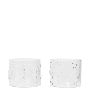 Doodle Glasses - Set 2 - Low - Clear Ferm Living - SE