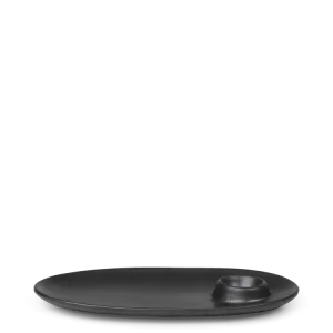 Flow Breakfast Plate - Black Ferm Living - SE
