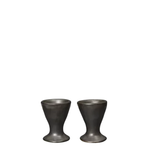 Flow Egg Cups - Set 2 - Black Ferm Living - SE