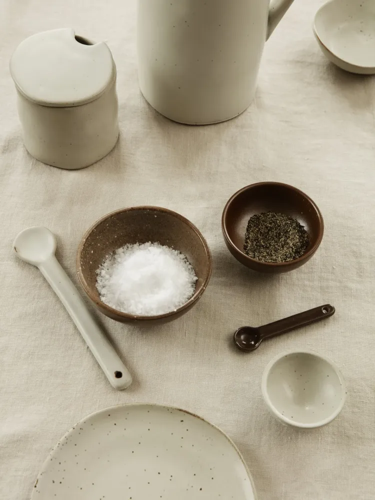 Flow Jar Spoon - Off-White Speckle Ferm Living - SE