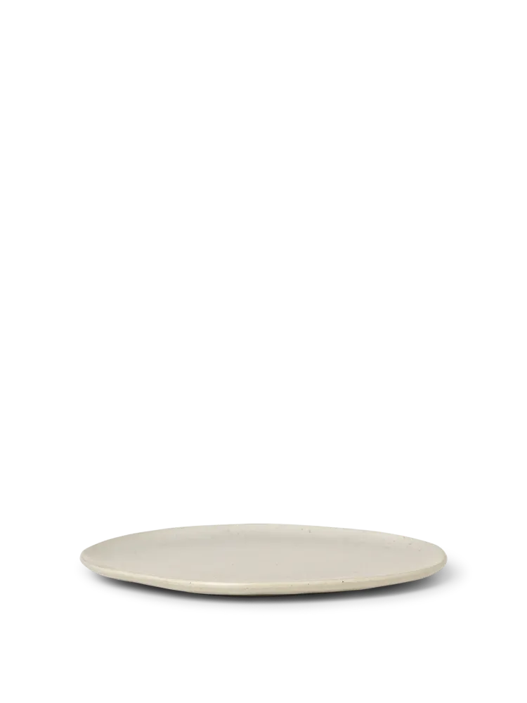 Flow Plate - Large - Off-White Speckle Ferm Living - SE