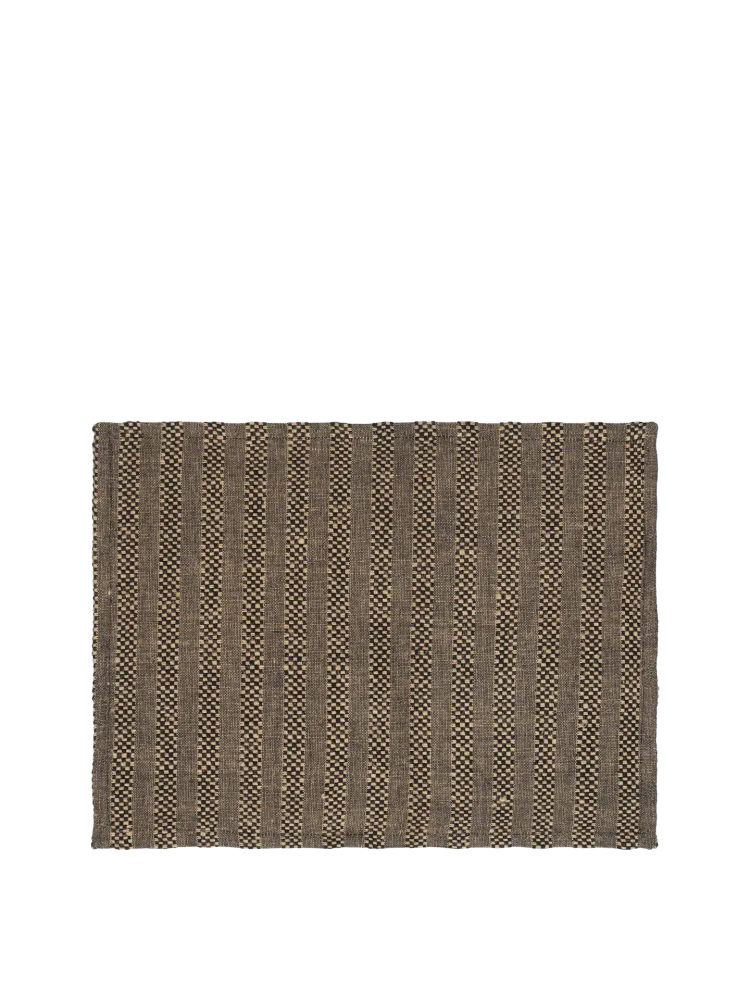 Gather Placemats - Set 4 - Black/Natural Ferm Living - SE