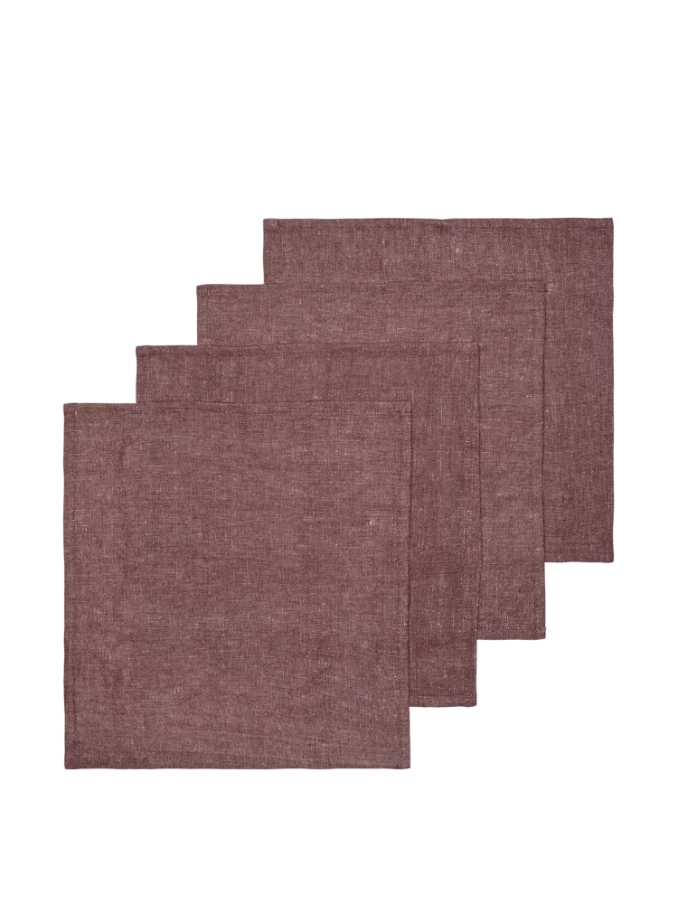 Hale Napkins - Set 4 - Chestnut Ferm Living - SE