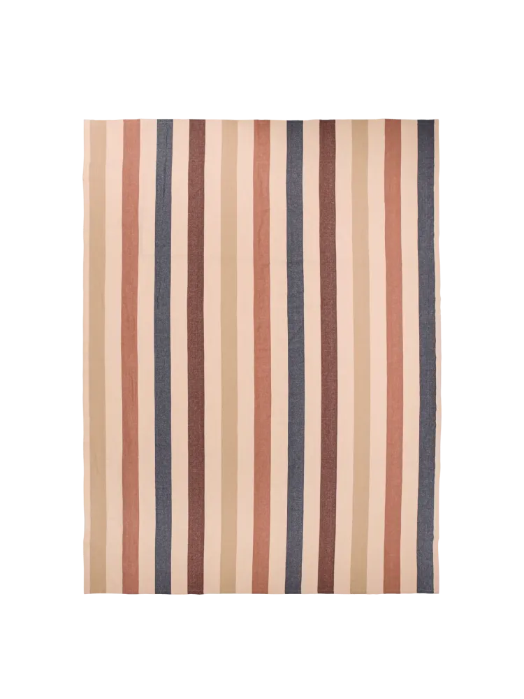 Hale Tablecloth - Cashmere/Mocha/Indigo Blue Ferm Living - SE