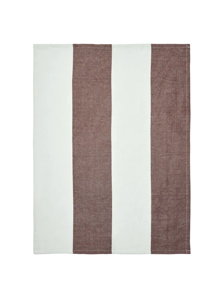 Hale Tea Towel - Chestnut/Frosted Lime Ferm Living - SE