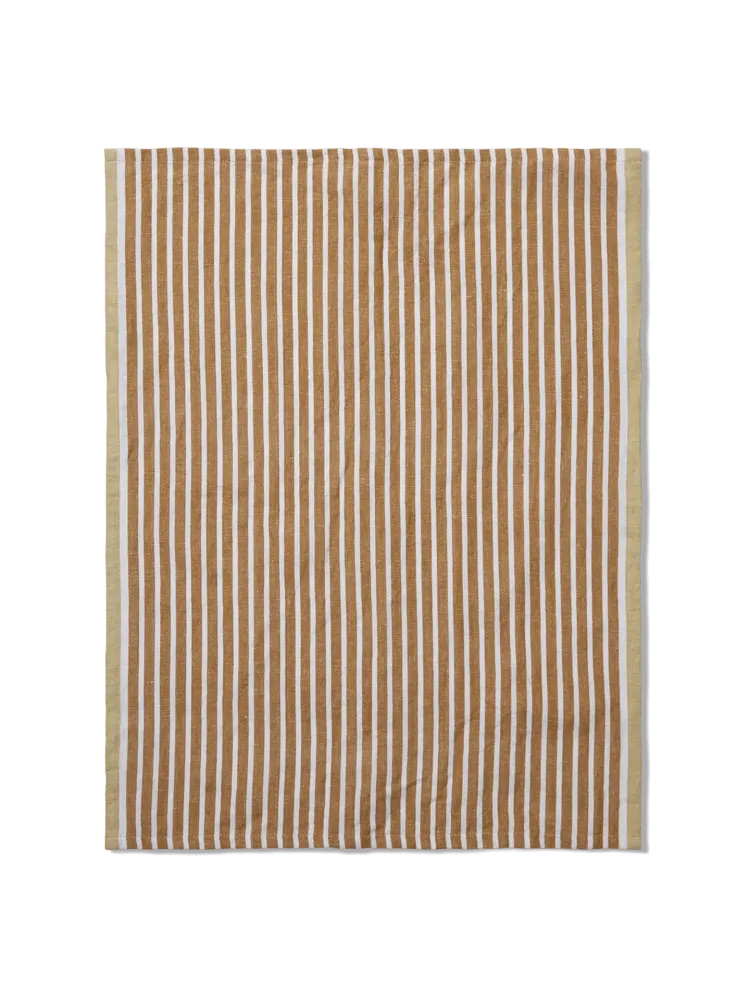 Hale Tea Towel - Golden Brown/Silver Fern Ferm Living - SE