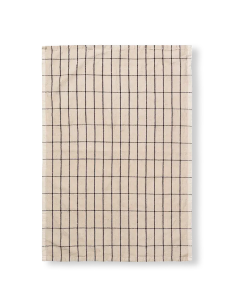 Hale Tea Towel - Sand/Black Ferm Living - SE