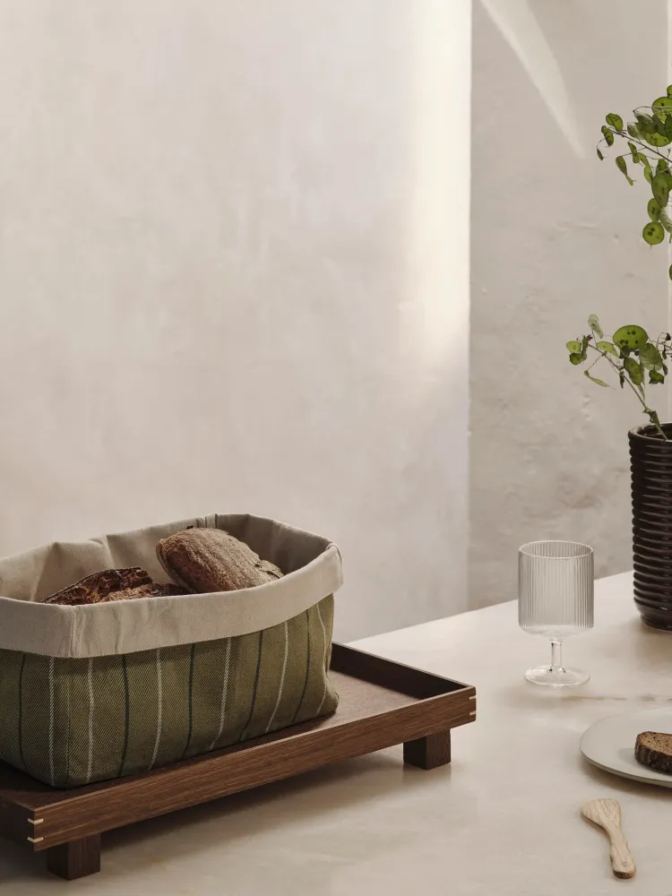 Ito Kitchen Basket - Rectangular - Natural/Seaweed Ferm Living - SE