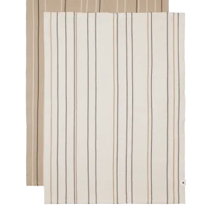 Ito Tea Towel - Set 2 - Parchment/Cashmere Ferm Living - SE