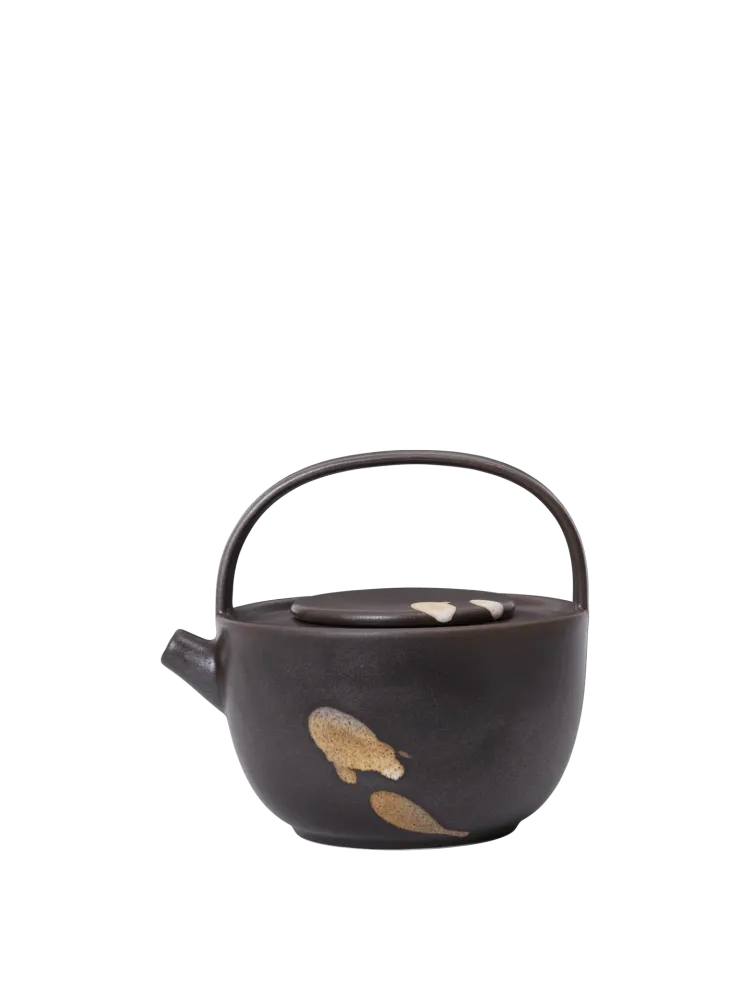 Koyo Teapot - Dark Brown/Buff Ferm Living - SE