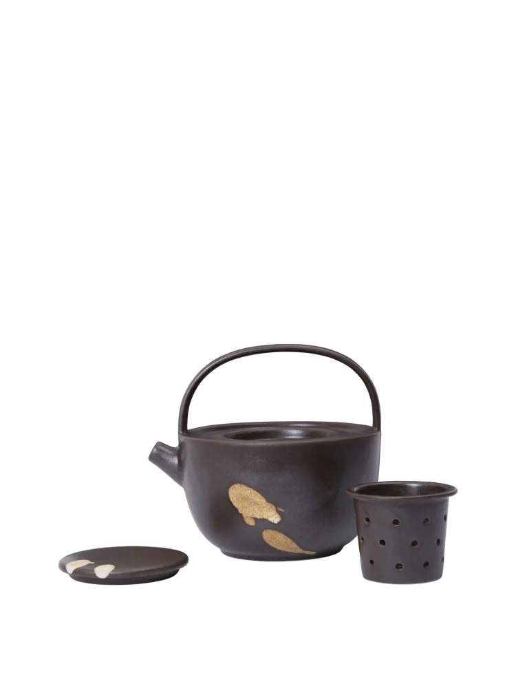 Koyo Teapot - Dark Brown/Buff Ferm Living - SE