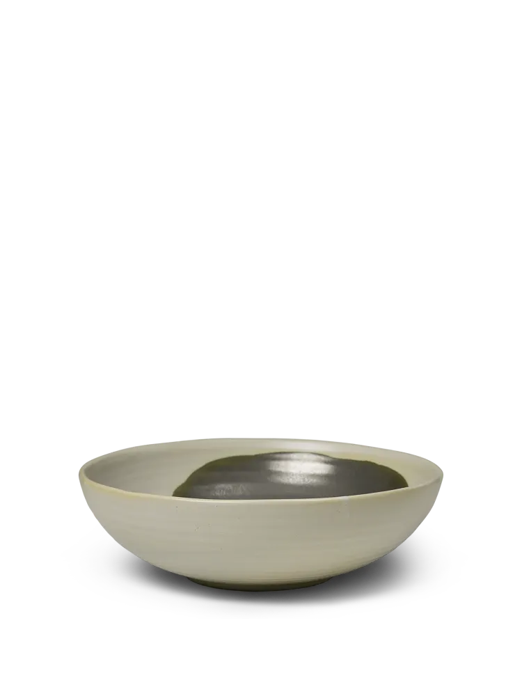 Omhu Bowl - Large - Off-White/Charcoal Ferm Living - SE