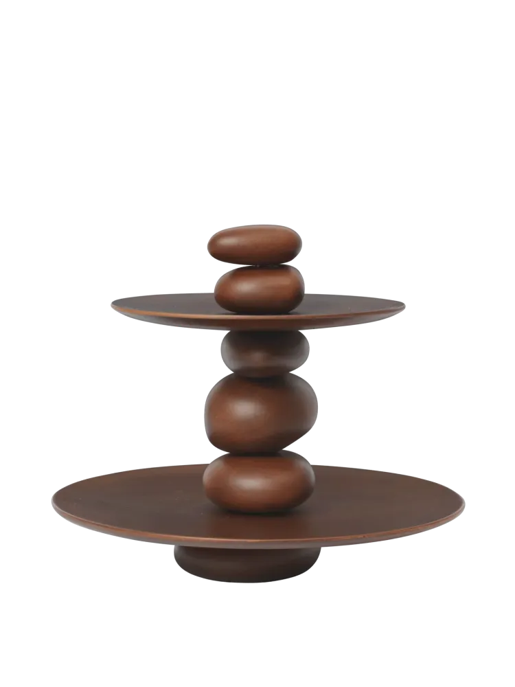 Pebble Dessert Stand - Dark Brown Ferm Living - SE