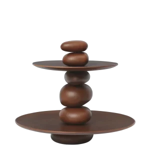 Pebble Dessert Stand - Dark Brown Ferm Living - SE