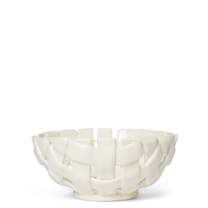 Plait Bowl - Ø24 - Off-White Ferm Living - SE