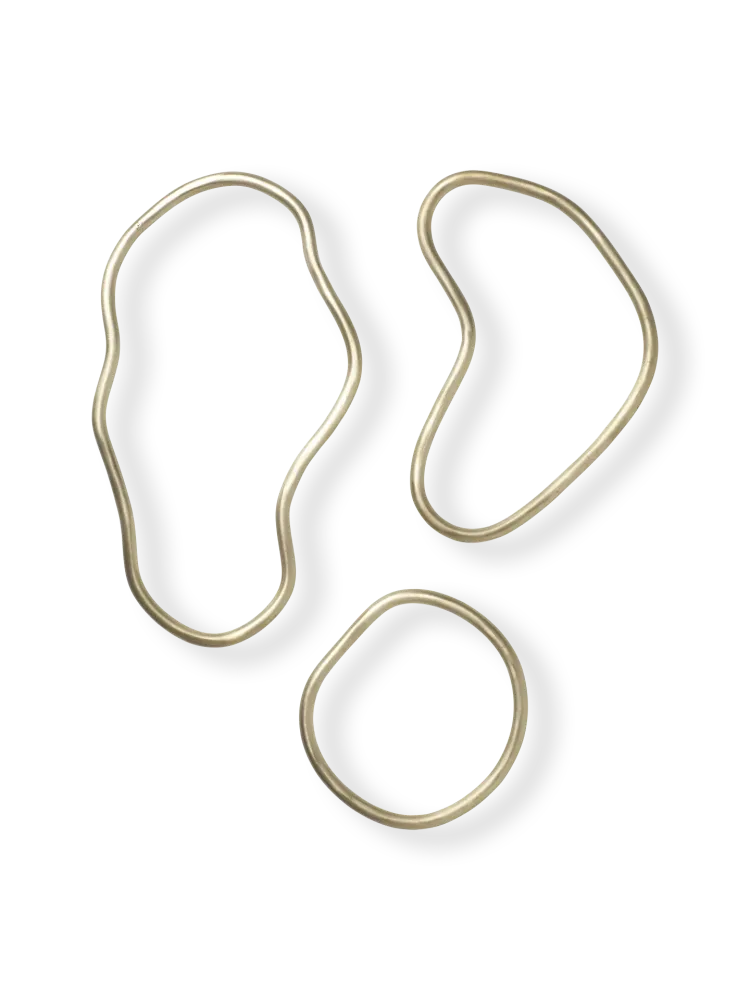 Pond Trivets - Set 3 - Brass Ferm Living - SE