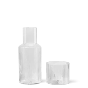 Ripple Carafe Set - Small - Clear Ferm Living - SE