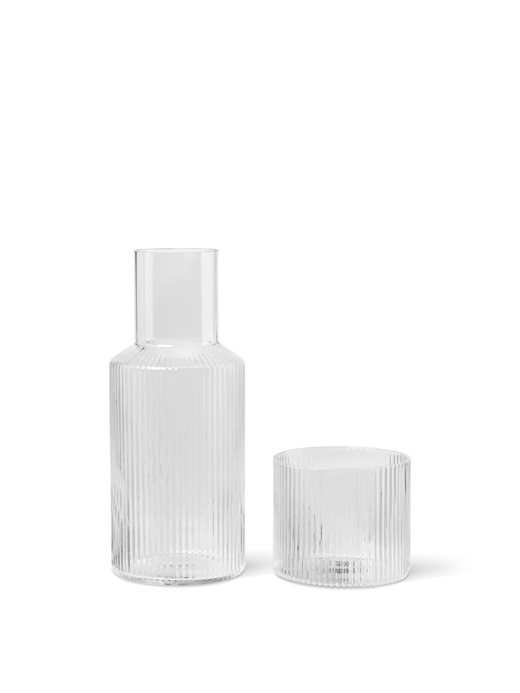 Ripple Carafe Set - Small - Clear Ferm Living - SE