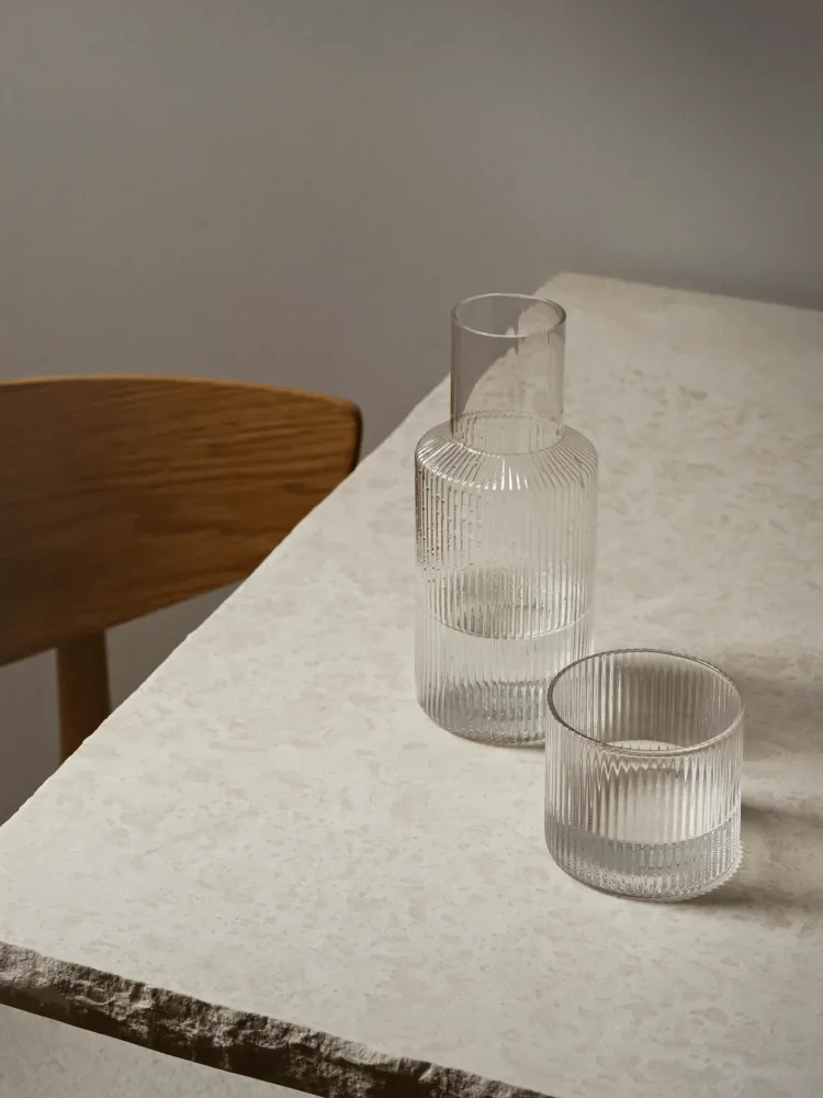Ripple Carafe Set - Small - Clear Ferm Living - SE