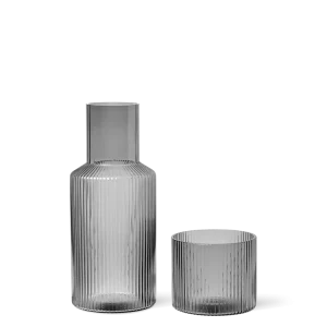 Ripple Carafe Set - Small - Smoked Grey Ferm Living - SE