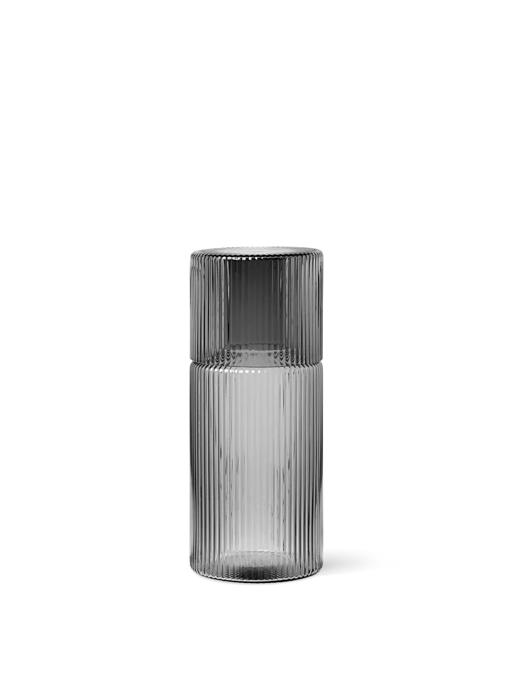 Ripple Carafe Set - Small - Smoked Grey Ferm Living - SE