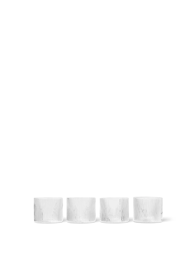Ripple Low Glasses - Set 4 - Clear Ferm Living - SE