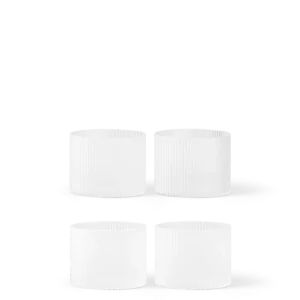 Ripple Low Glasses - Set 4 - Frosted Ferm Living - SE
