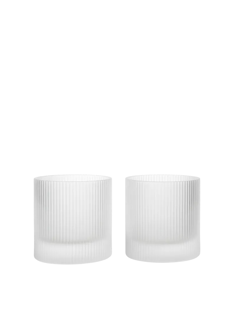 Ripple Tumbler Glasses - Set 2 - Frosted Ferm Living - SE