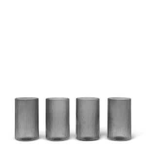 Ripple Verrines - Set 4 - Smoked Grey Ferm Living - SE