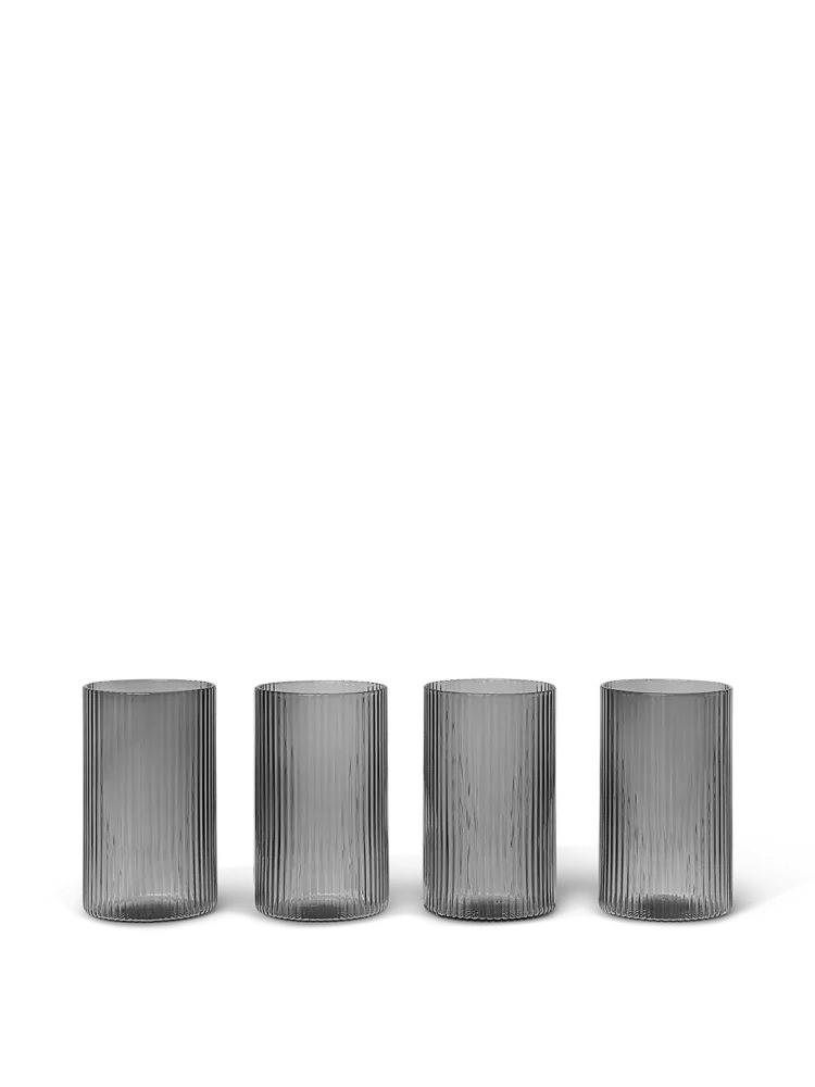 Ripple Verrines - Set 4 - Smoked Grey Ferm Living - SE