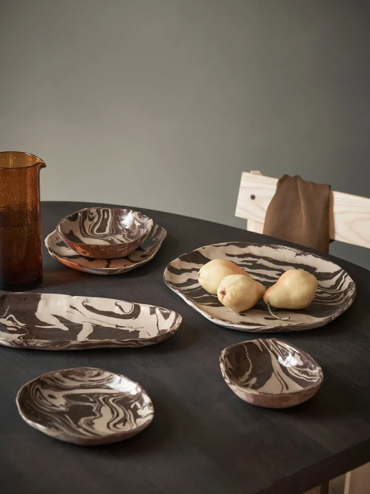 Ryu Bowl - 15.5 - Sand/Brown Ferm Living - SE