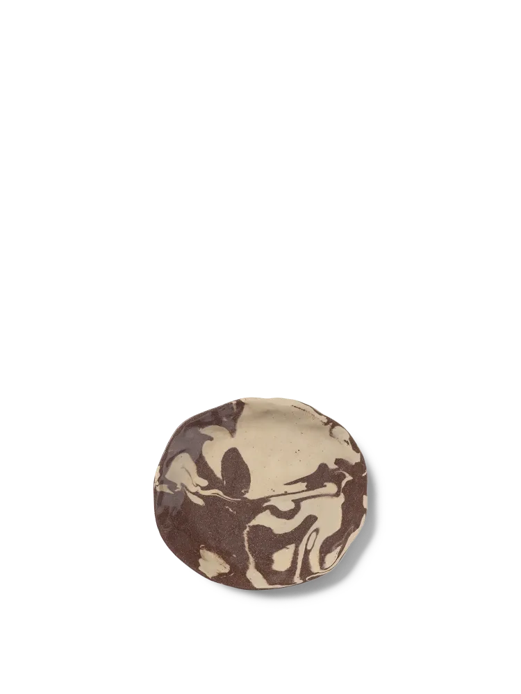 Ryu Platter - 18.5 - Sand/Brown Ferm Living - SE
