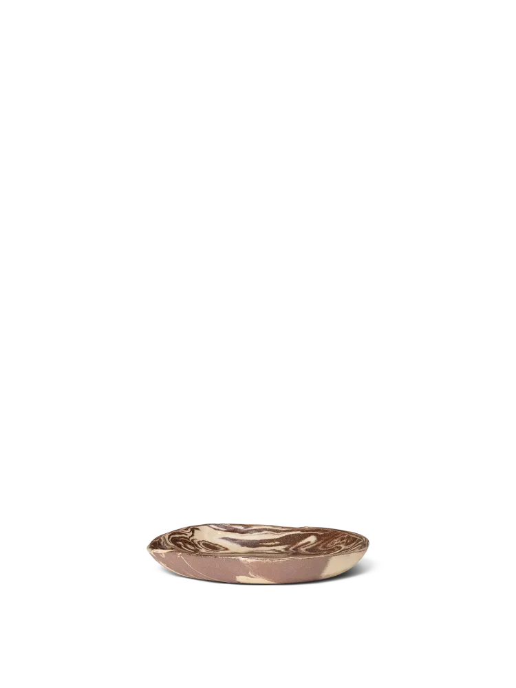 Ryu Platter - 18.5 - Sand/Brown Ferm Living - SE