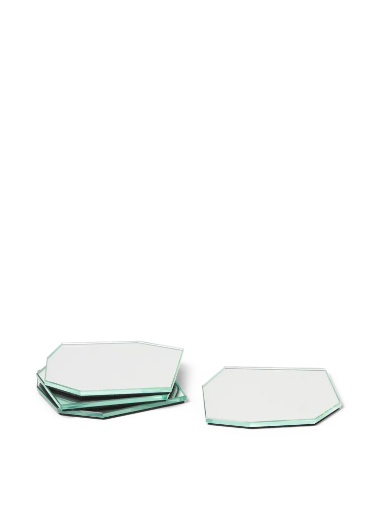 Shard Coasters - Set 4 - Mirror Ferm Living - SE