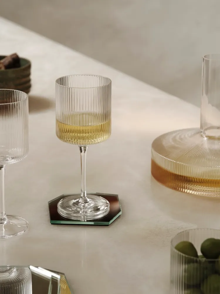 Shard Coasters - Set 4 - Mirror Ferm Living - SE