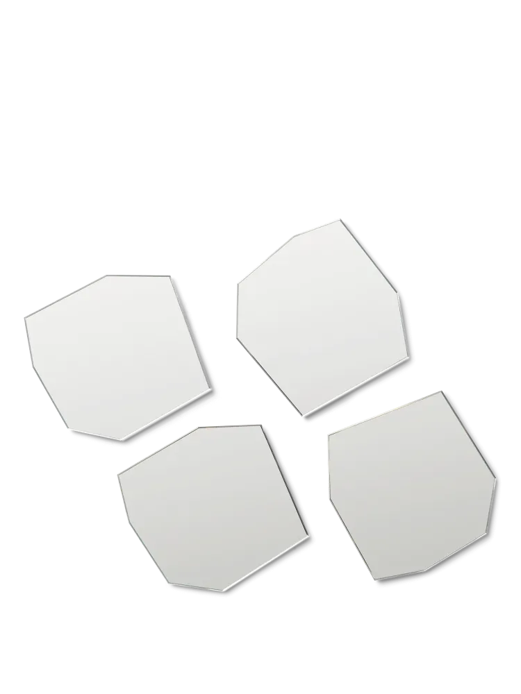 Shard Coasters - Set 4 - Mirror Ferm Living - SE
