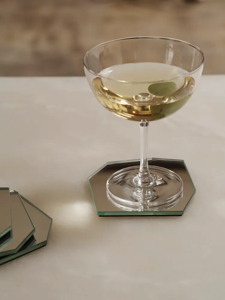 Shard Coasters - Set 4 - Mirror Ferm Living - SE