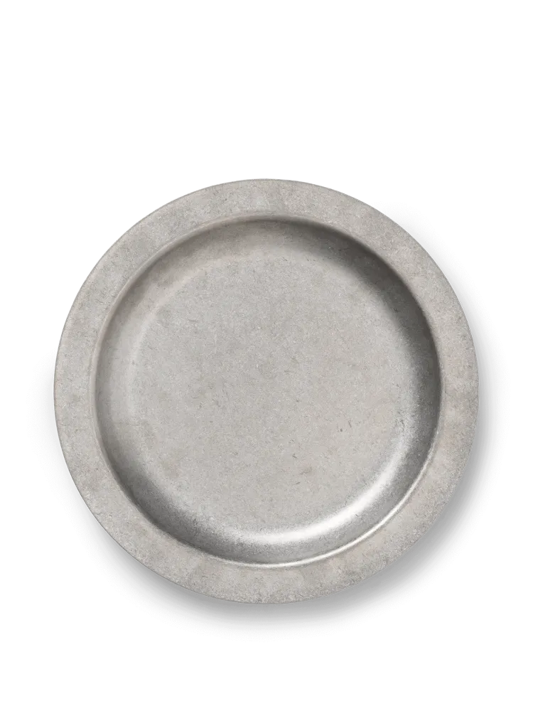 Tumbled Plate - Stainless Steel Ferm Living - SE