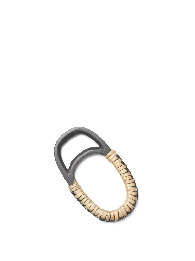 Weave Bottle Opener - Natural/Black Brass Ferm Living - SE