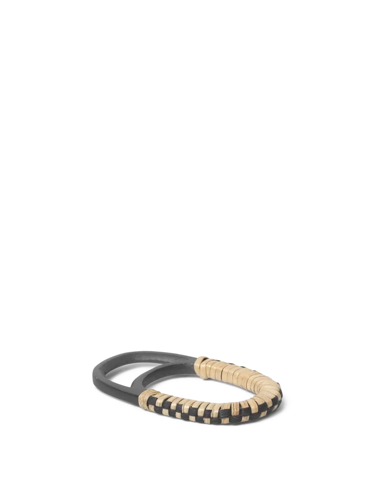 Weave Bottle Opener - Natural/Black Brass Ferm Living - SE