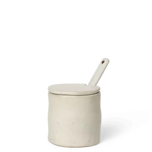 Flow Jar Spoon - Off-White Speckle