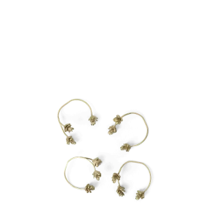 Forest Napkin Rings - Set 4 - Brass