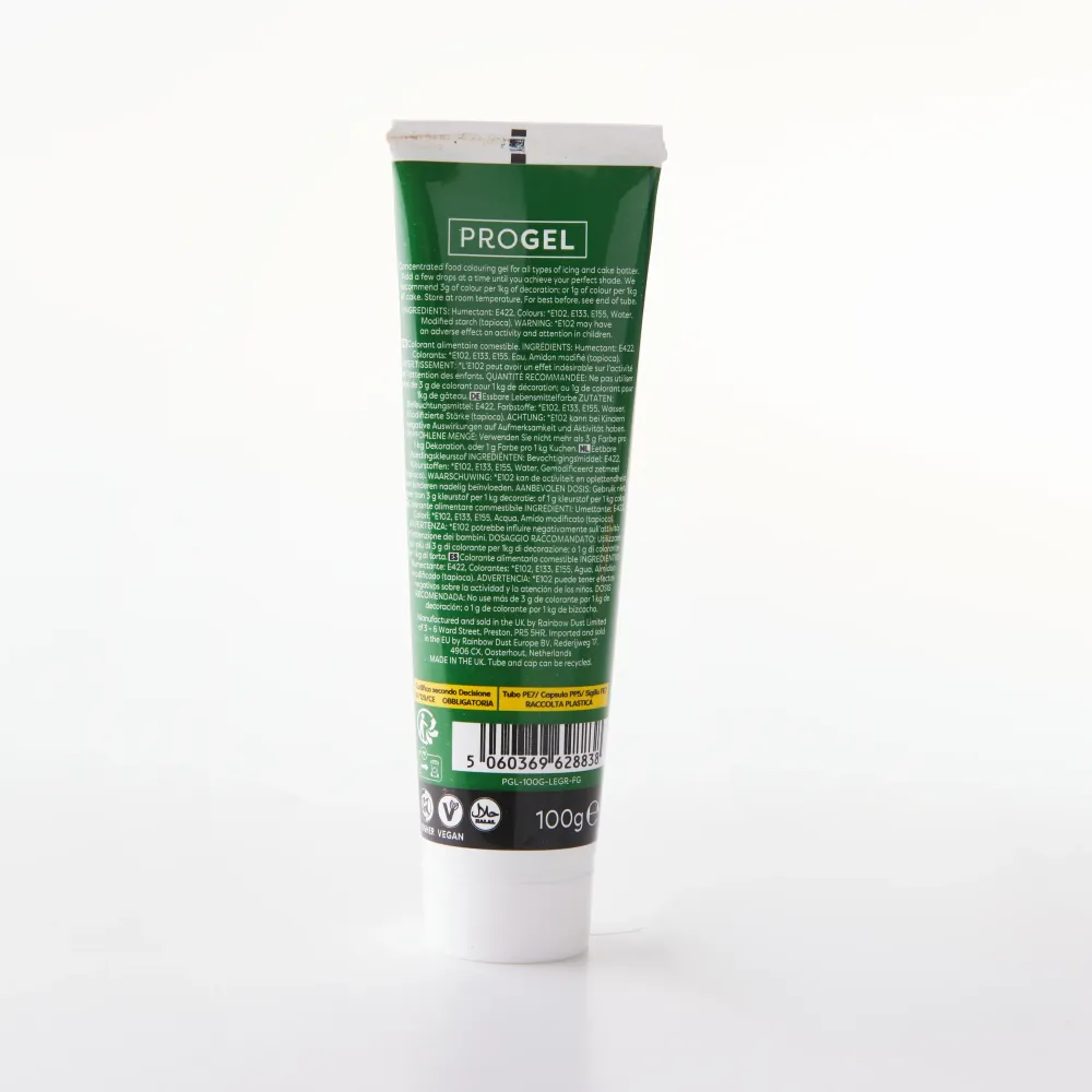 Färgämne i gel 100g - Grön - ProGel XXL