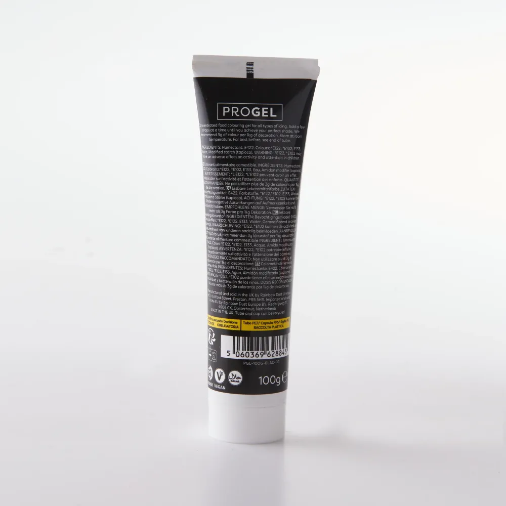Färgämne i gel 100g - Svart - ProGel XXL